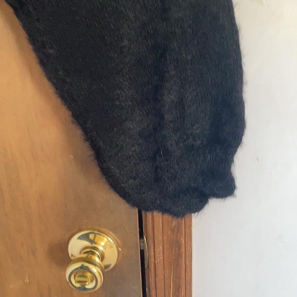 Relist 2/15 ❌ Cara Santana x Nine West black sweater w sequin chevron stripe XL - Picture 12 of 14